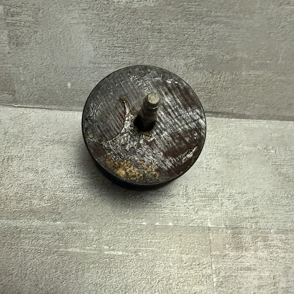 Antique Vintage 1850s? Wood Door Knob Drawer Pull Handle Mother Of Pearl Inlay‎